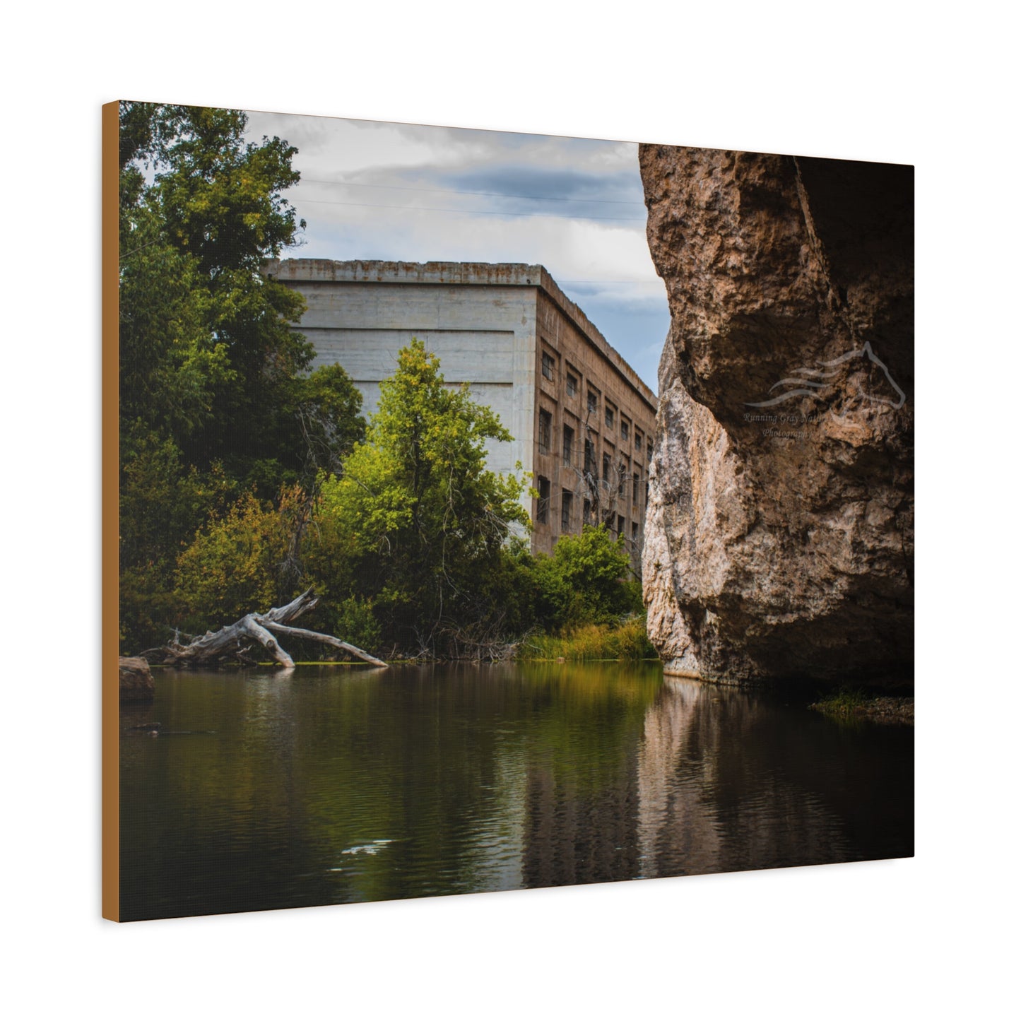 Rustic Ayres Natural Bridge Building Canvas