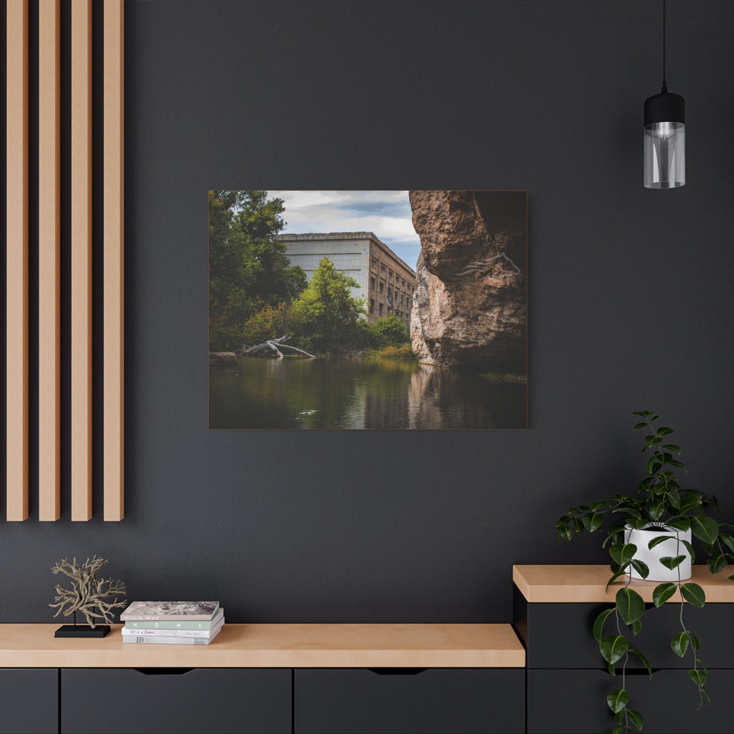 Rustic Ayres Natural Bridge Building Canvas