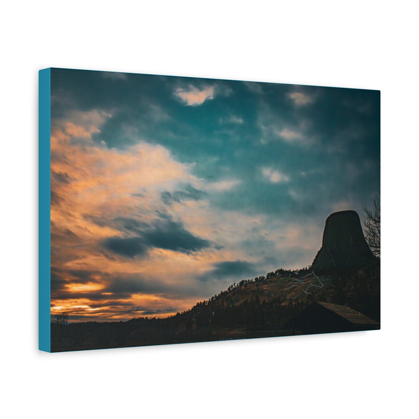 Scenic Landscape Devils Tower Canvas