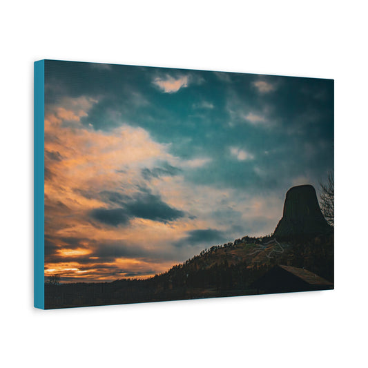 Scenic Landscape Devils Tower Canvas
