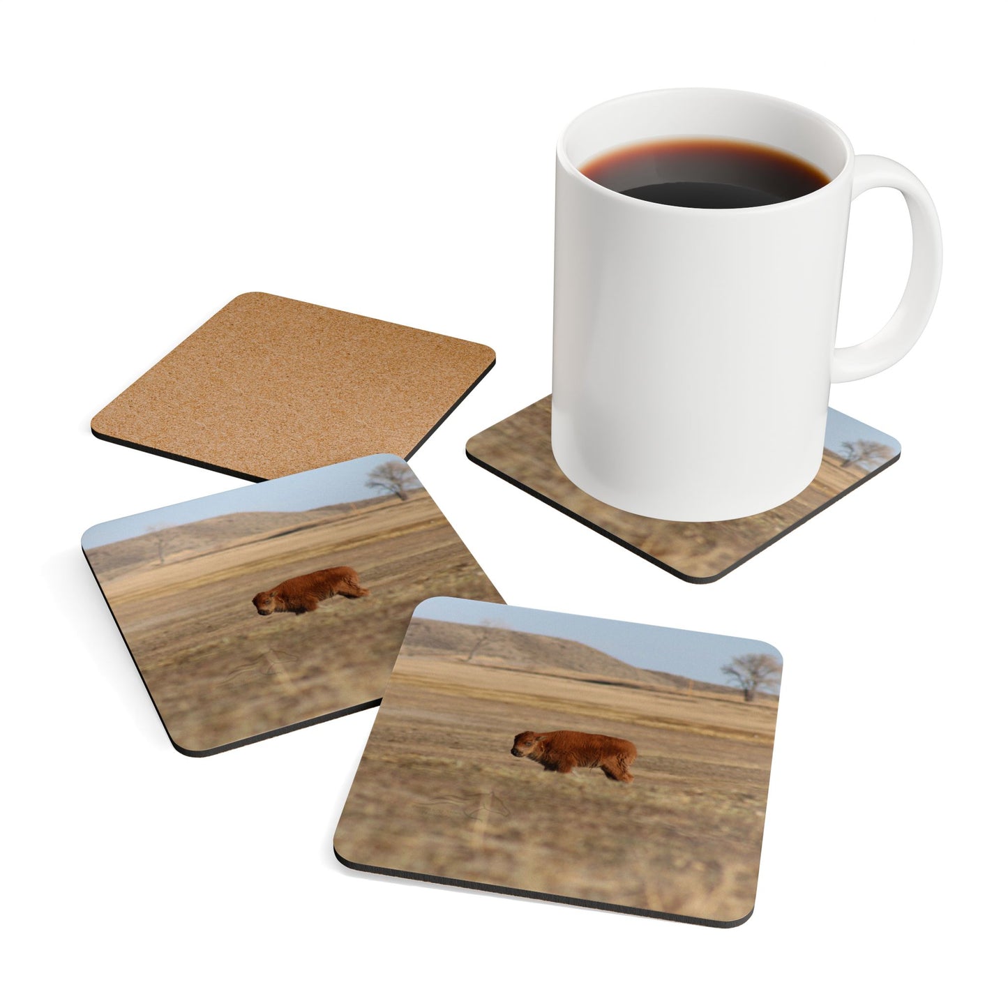 Corkwood Coaster Set