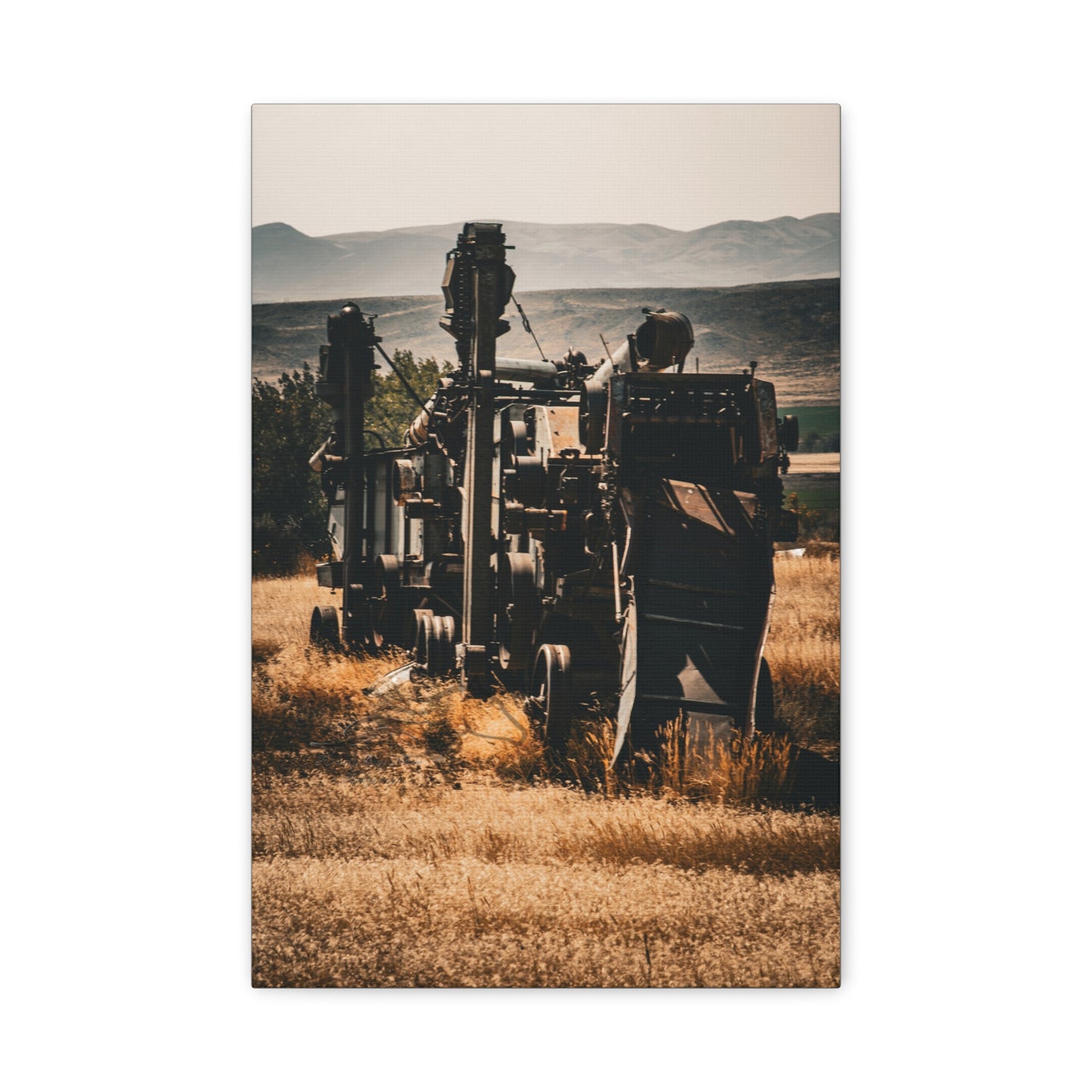 Rustic Farm Equipment Canvas