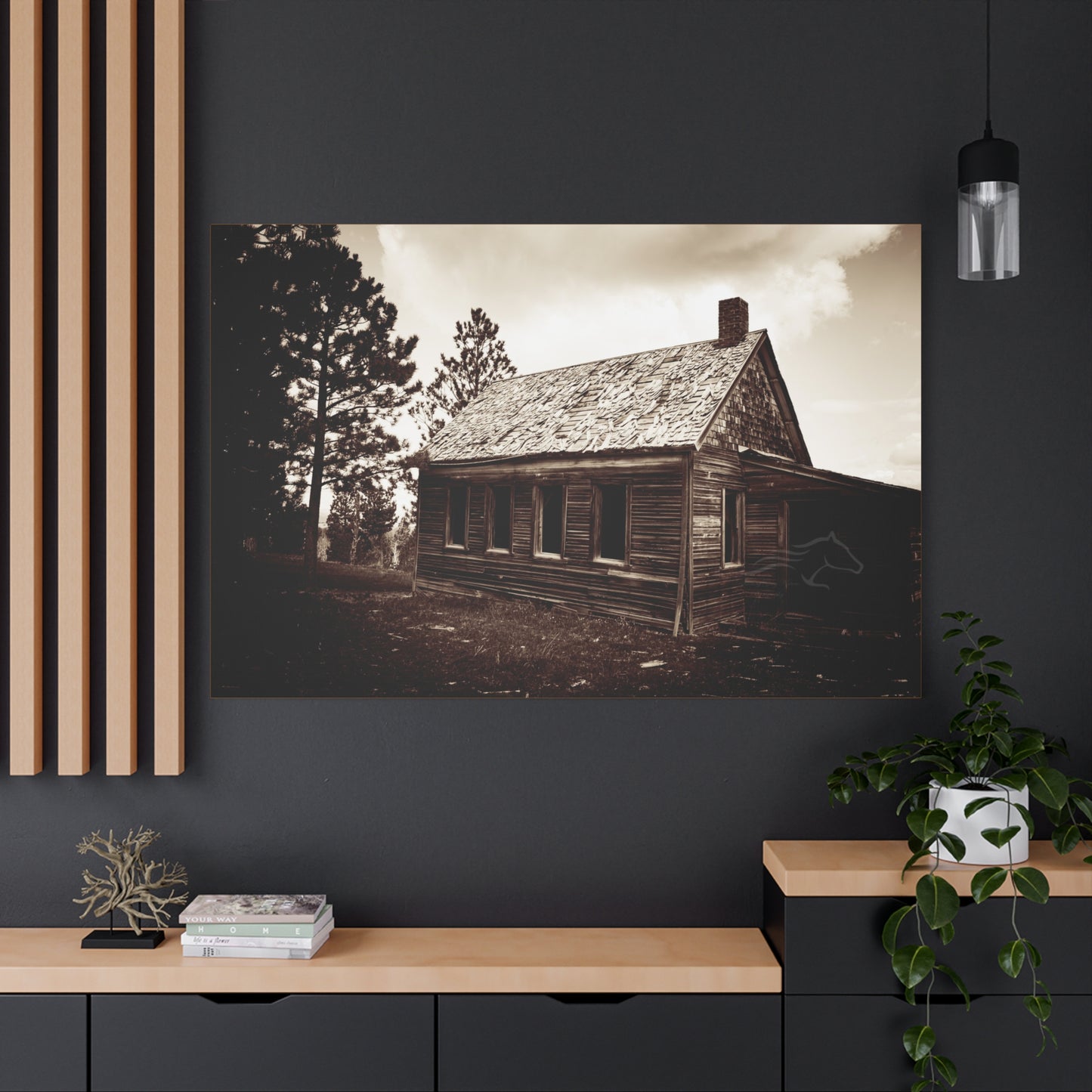 Rustic Bunk House Canvas