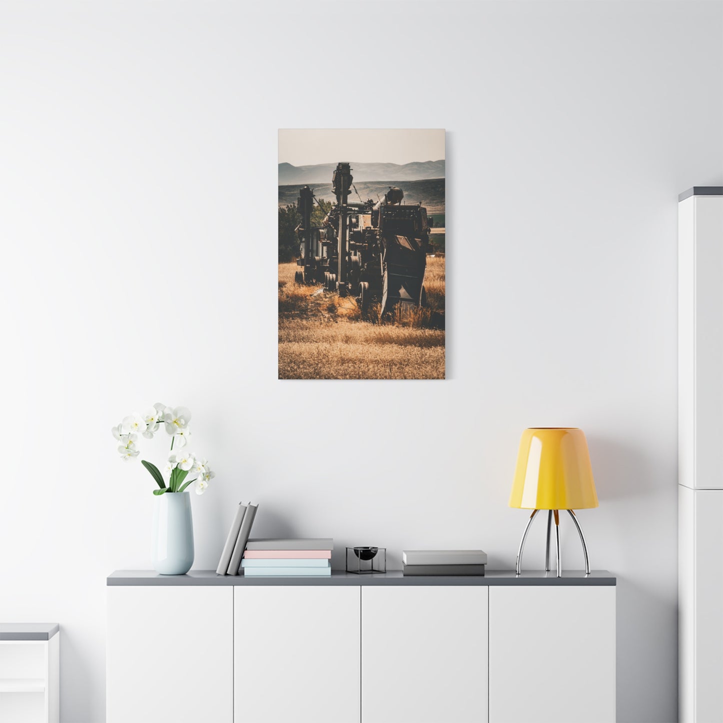 Rustic Farm Equipment Canvas