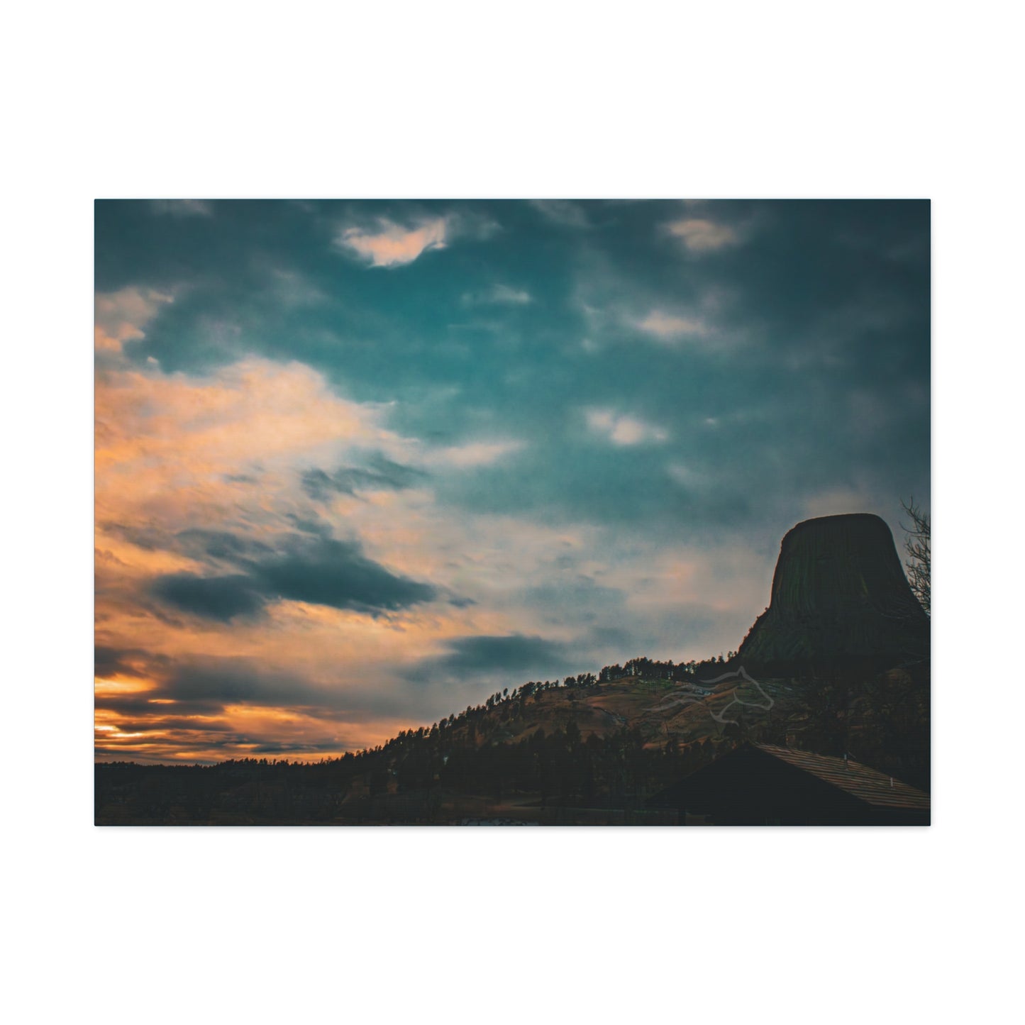 Scenic Landscape Devils Tower Canvas