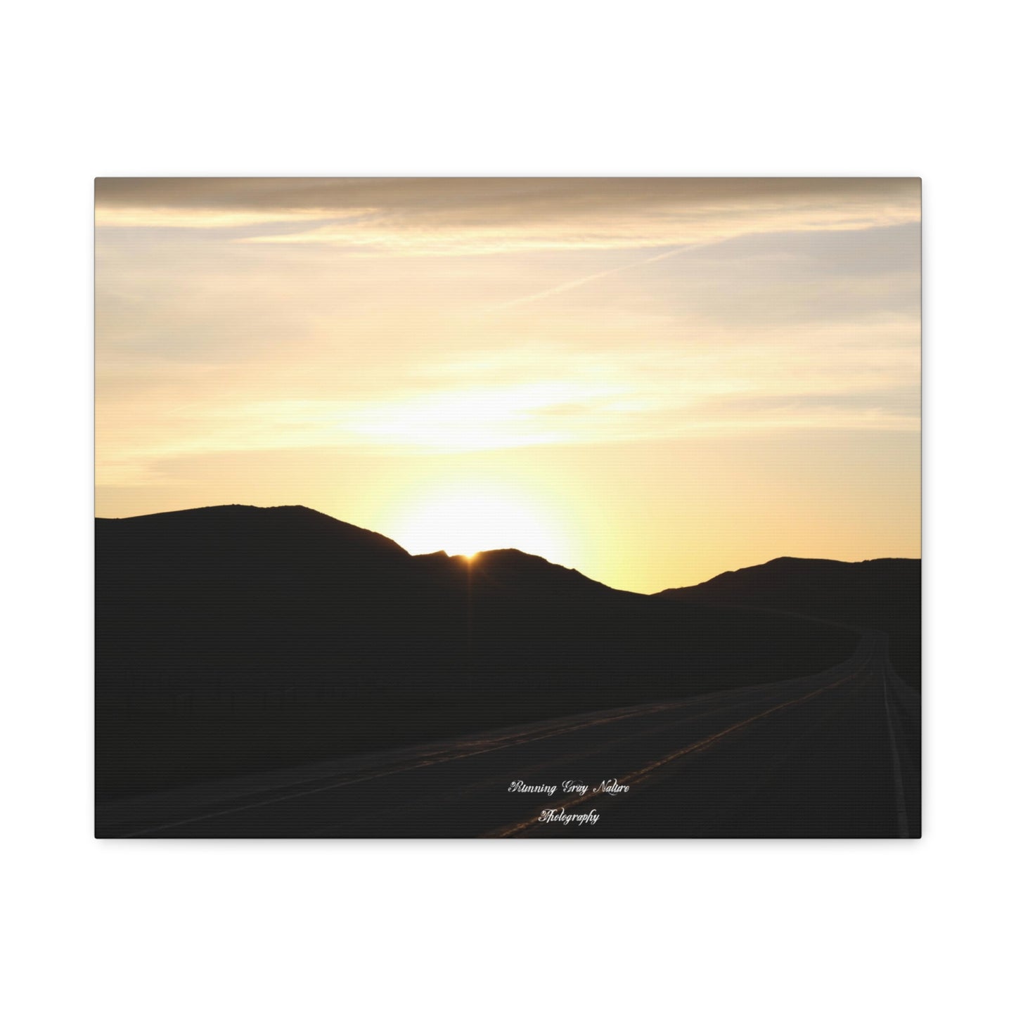 Sheridan Wyoming Back Road Matte Canvas, Stretched, 1.25"