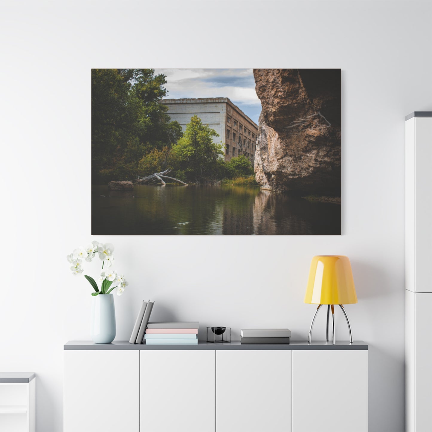 Rustic Ayres Natural Bridge Building Canvas