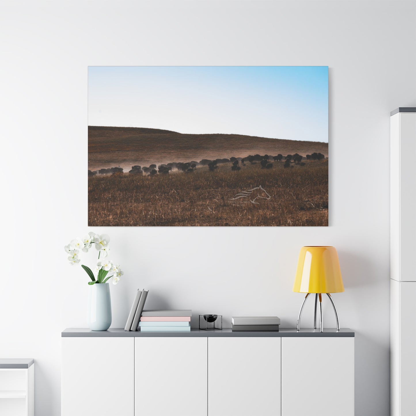 Buffalo Herd Canvas