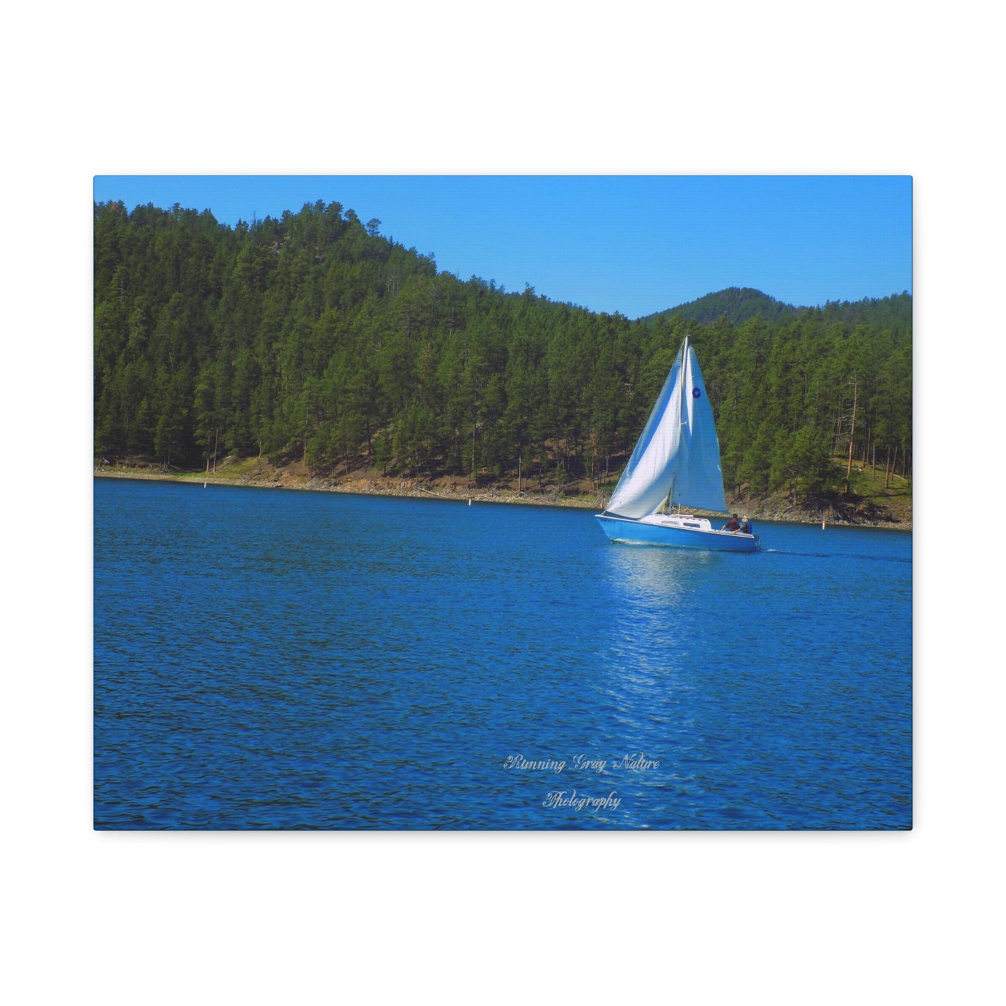 Sailboat Matte Canvas, Stretched, 1.25"