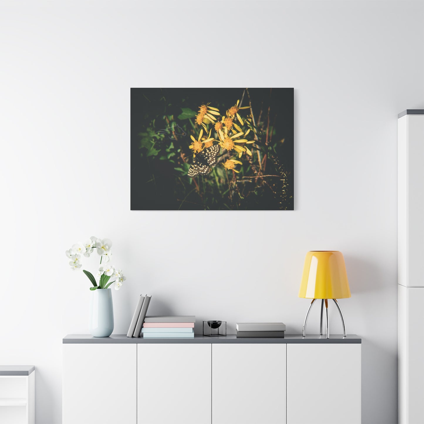 Checkerspot Butterfly Canvas