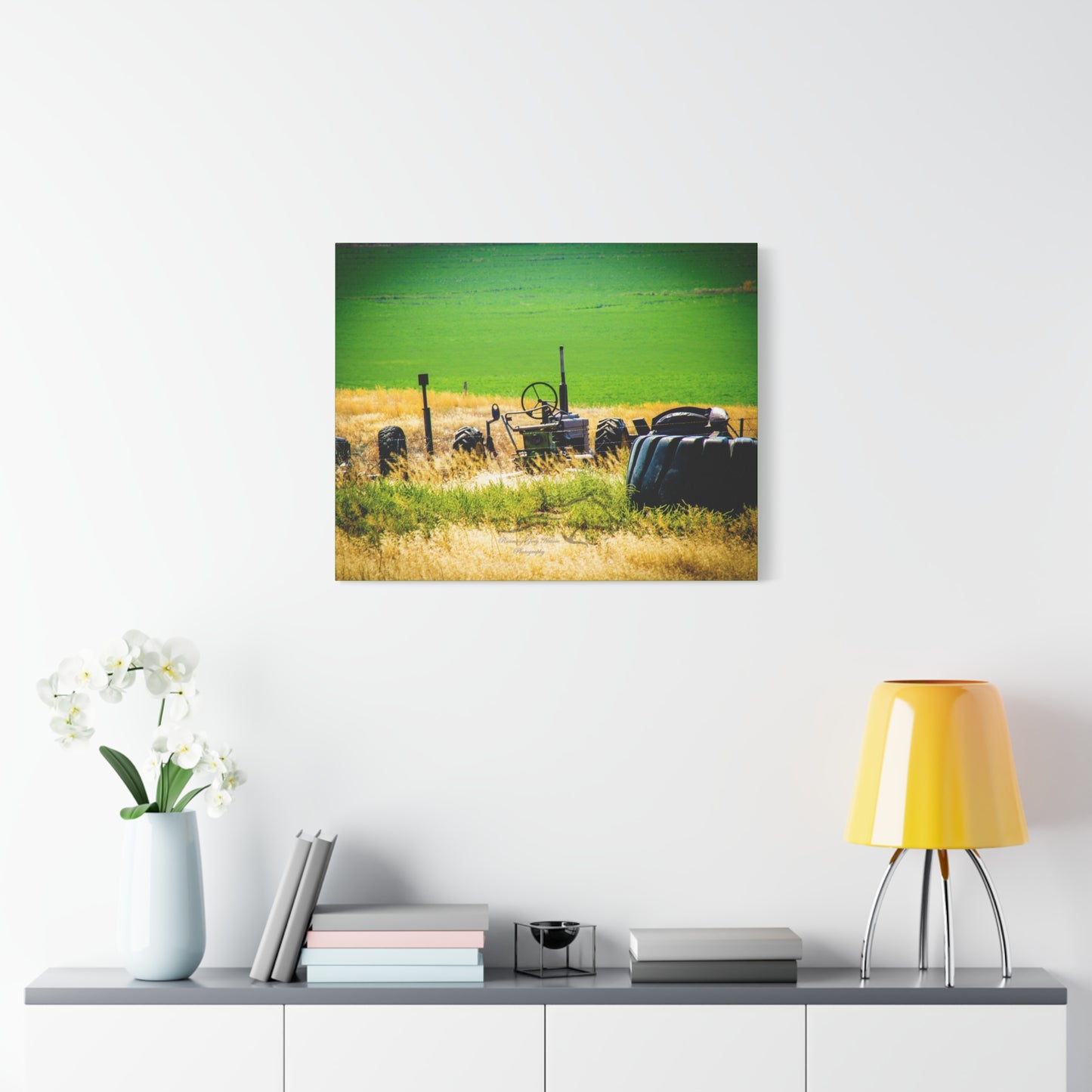 Rustic Tractor Canvas