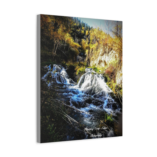 Spearfish, SD Roughlock Falls Matte Canvas, Stretched, 1.25"