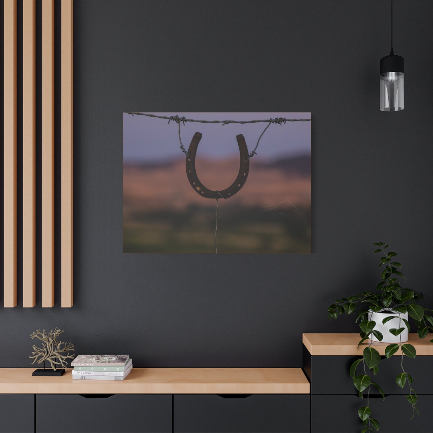 Rustic Horseshoe Canvas
