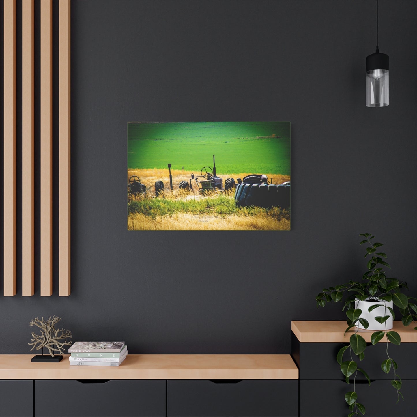 Rustic Tractor Canvas