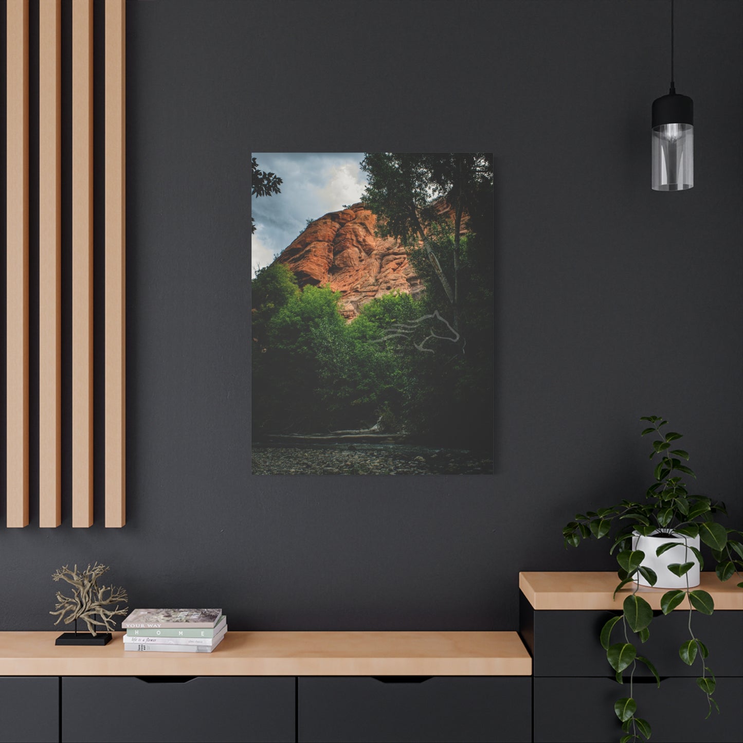 Red Rock Near Ayres Natural Bridge Canvas
