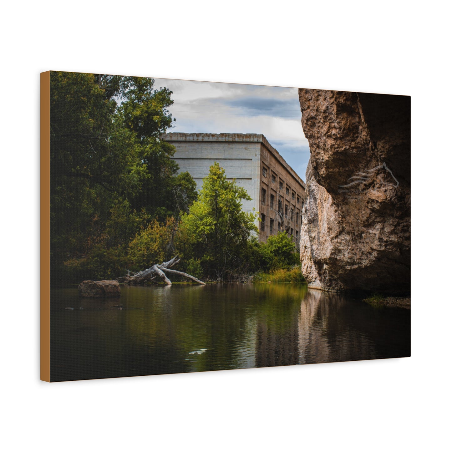 Rustic Ayres Natural Bridge Building Canvas
