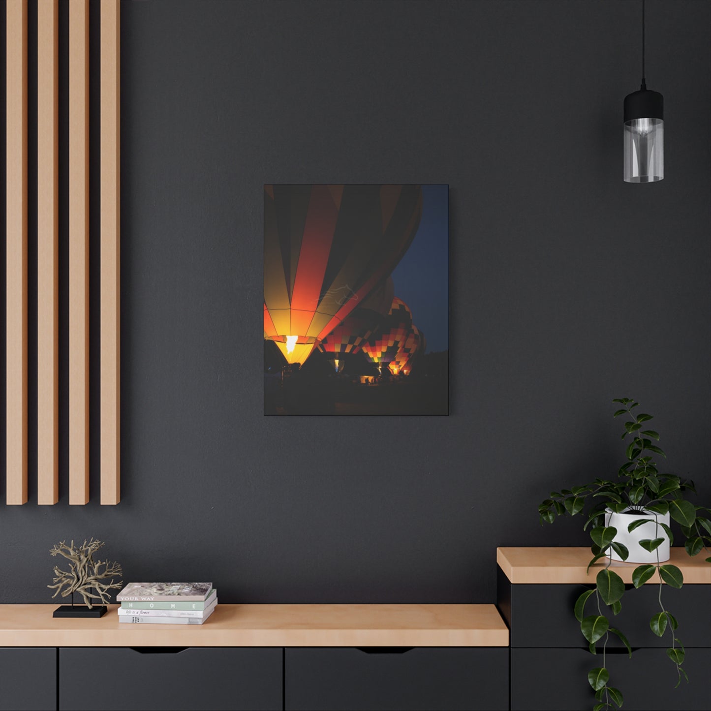 Vibrant Hot Air Balloon Canvas