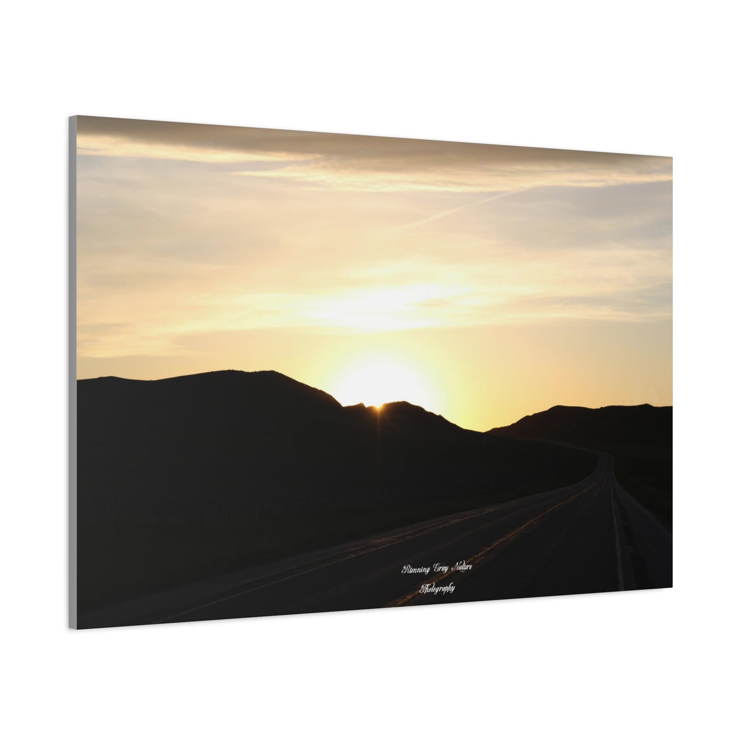 Sheridan Wyoming Back Road Matte Canvas, Stretched, 1.25"