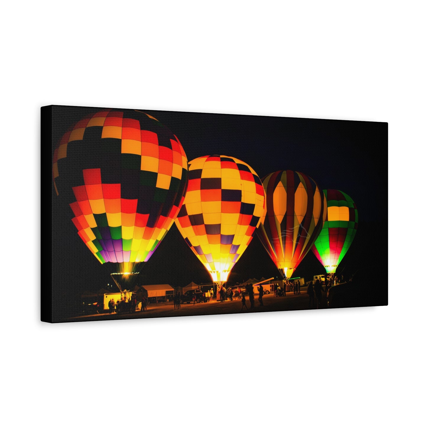 Four Colorful Hot Air Balloon Canvas