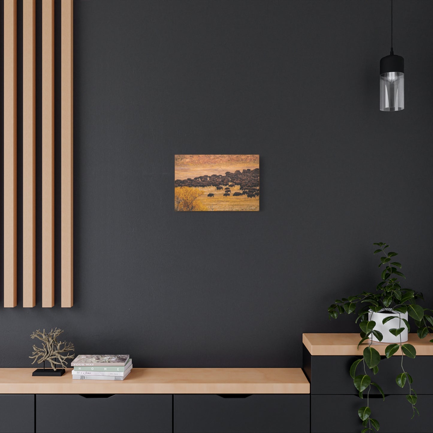 Buffalo all Gathered Canvas