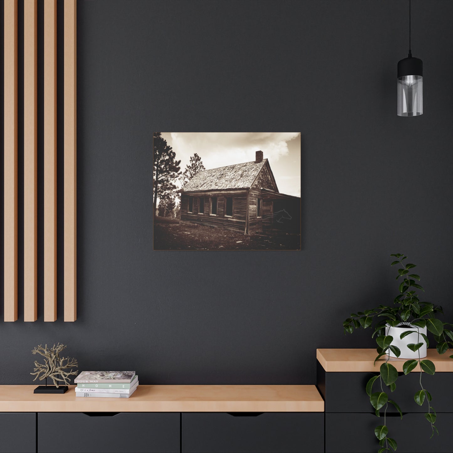 Rustic Bunk House Canvas