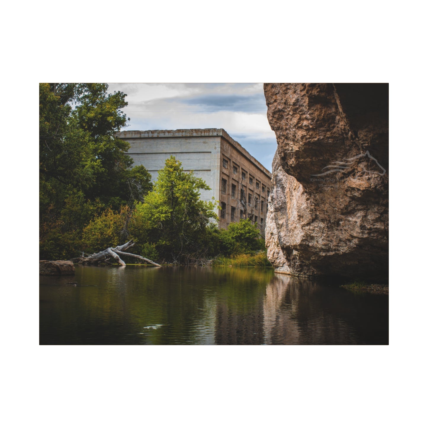 Rustic Ayres Natural Bridge Building Canvas