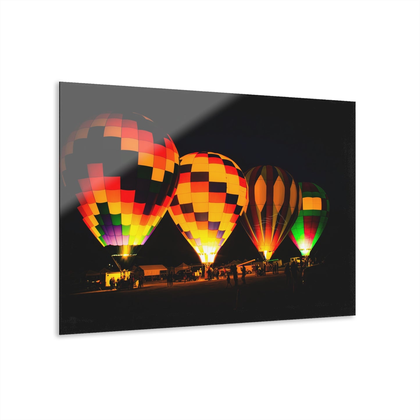 Four Colorful Hot Air Balloons Acrylic