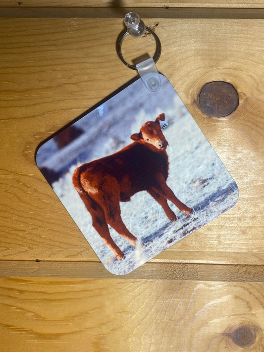 Baby Calf 198 Key Chain