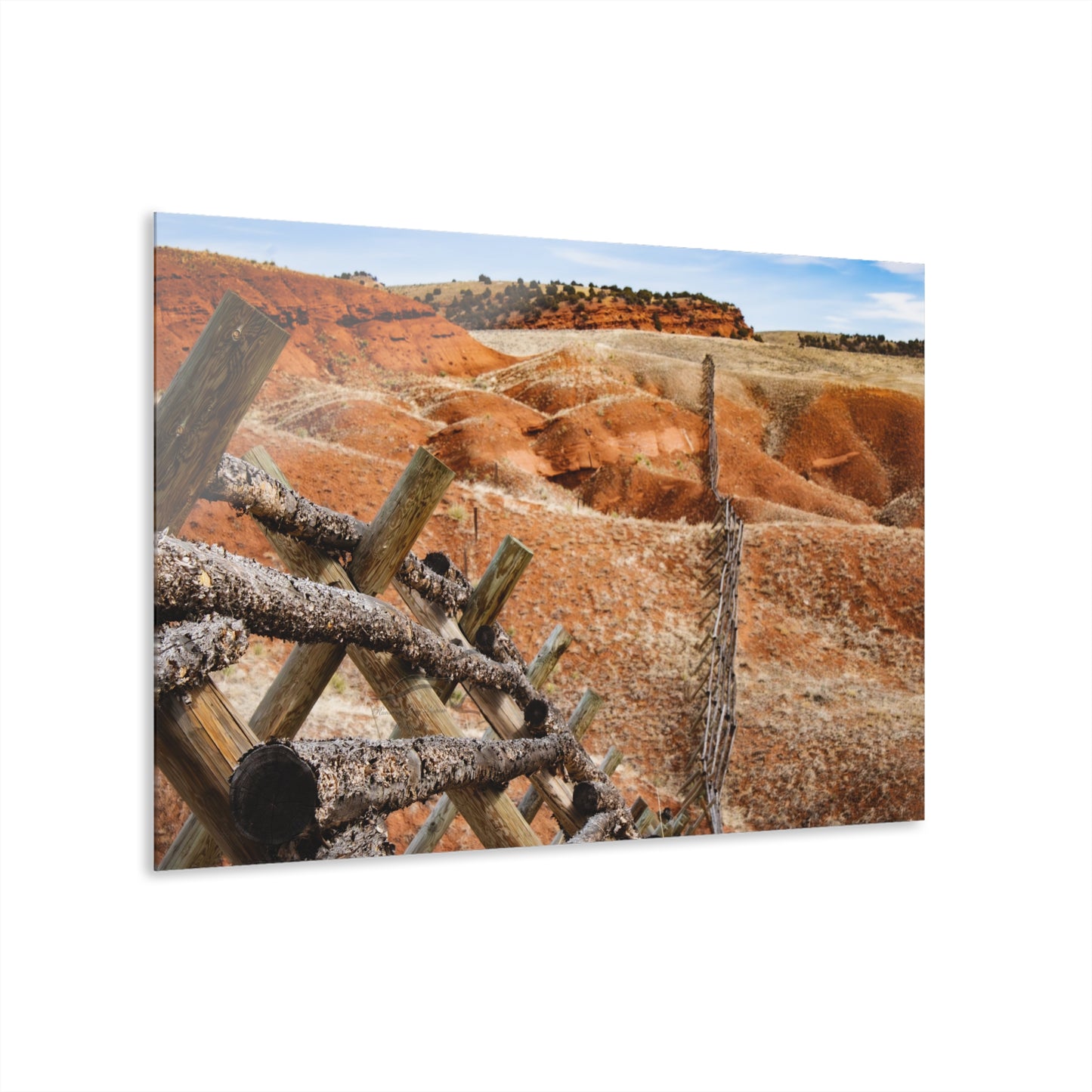 Rustic Fence Landscape Acrylic