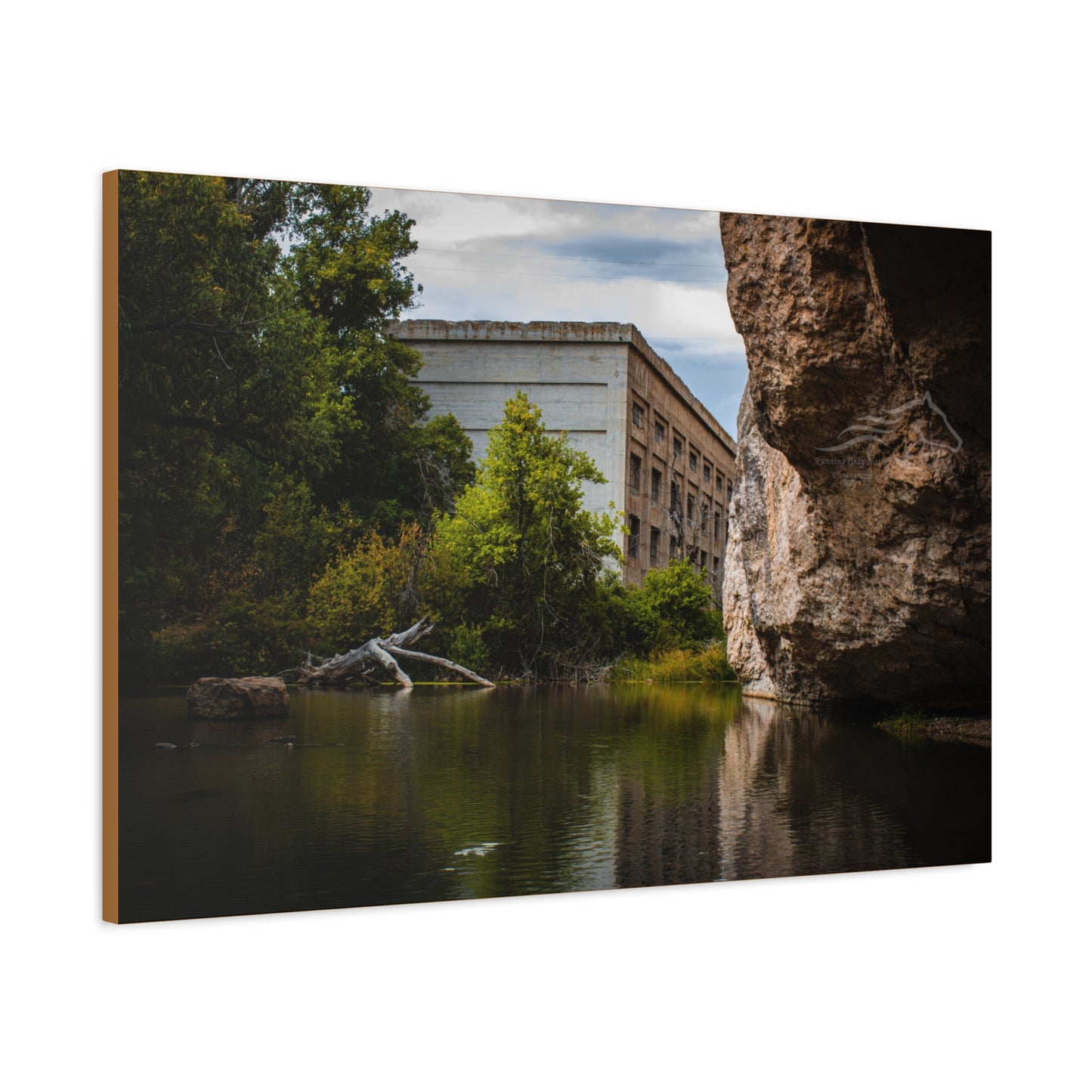 Rustic Ayres Natural Bridge Building Canvas