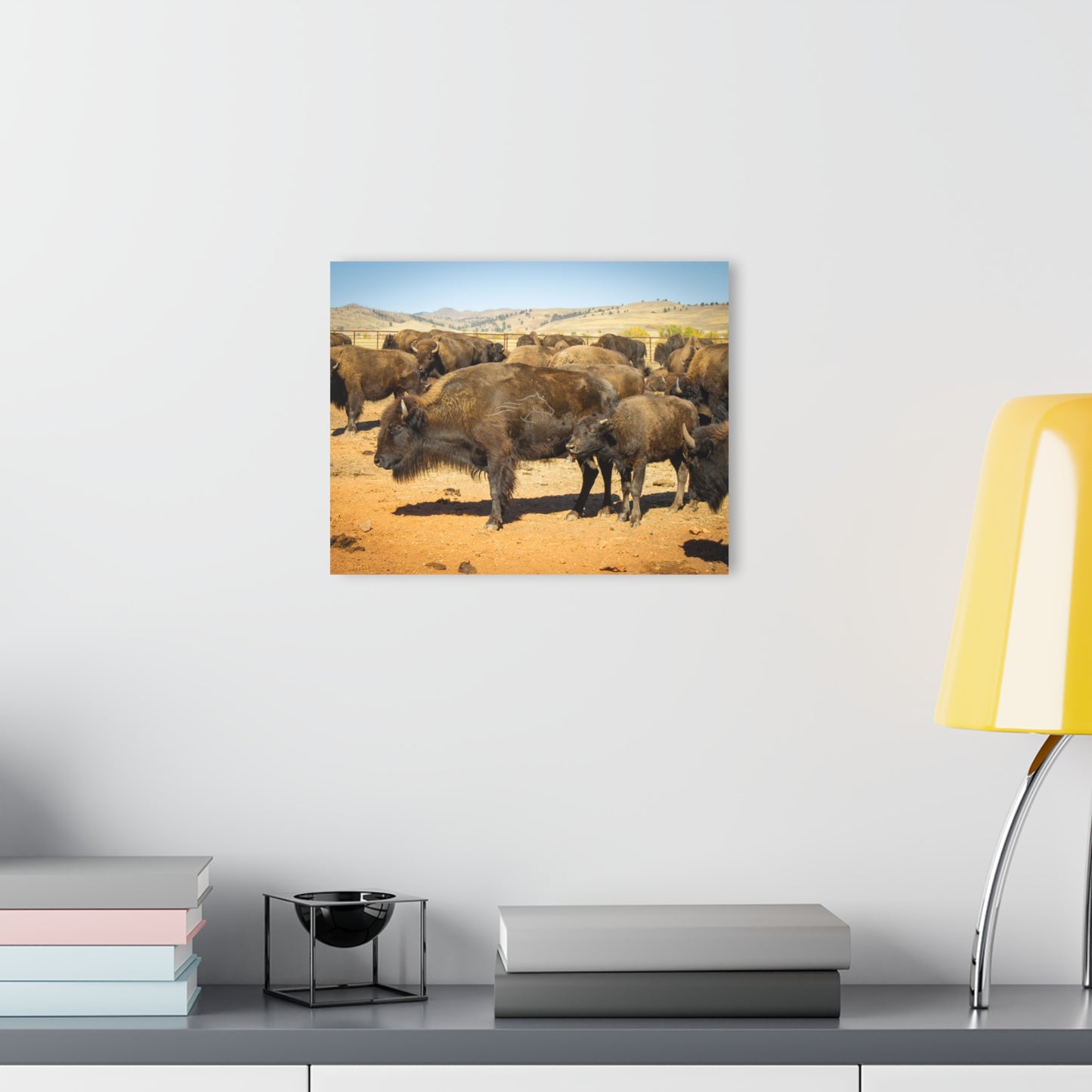 Momma and Baby Buffalo Acrylic