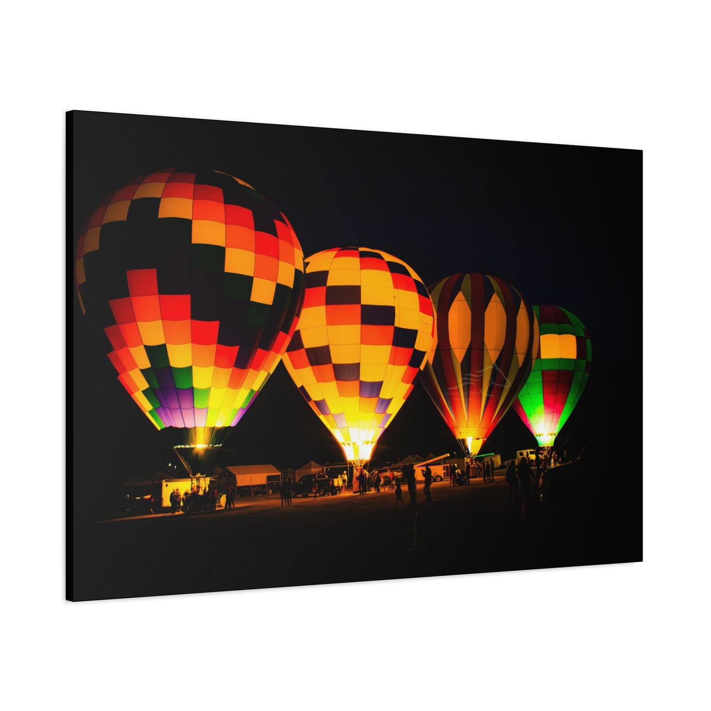 Four Colorful Hot Air Balloon Canvas
