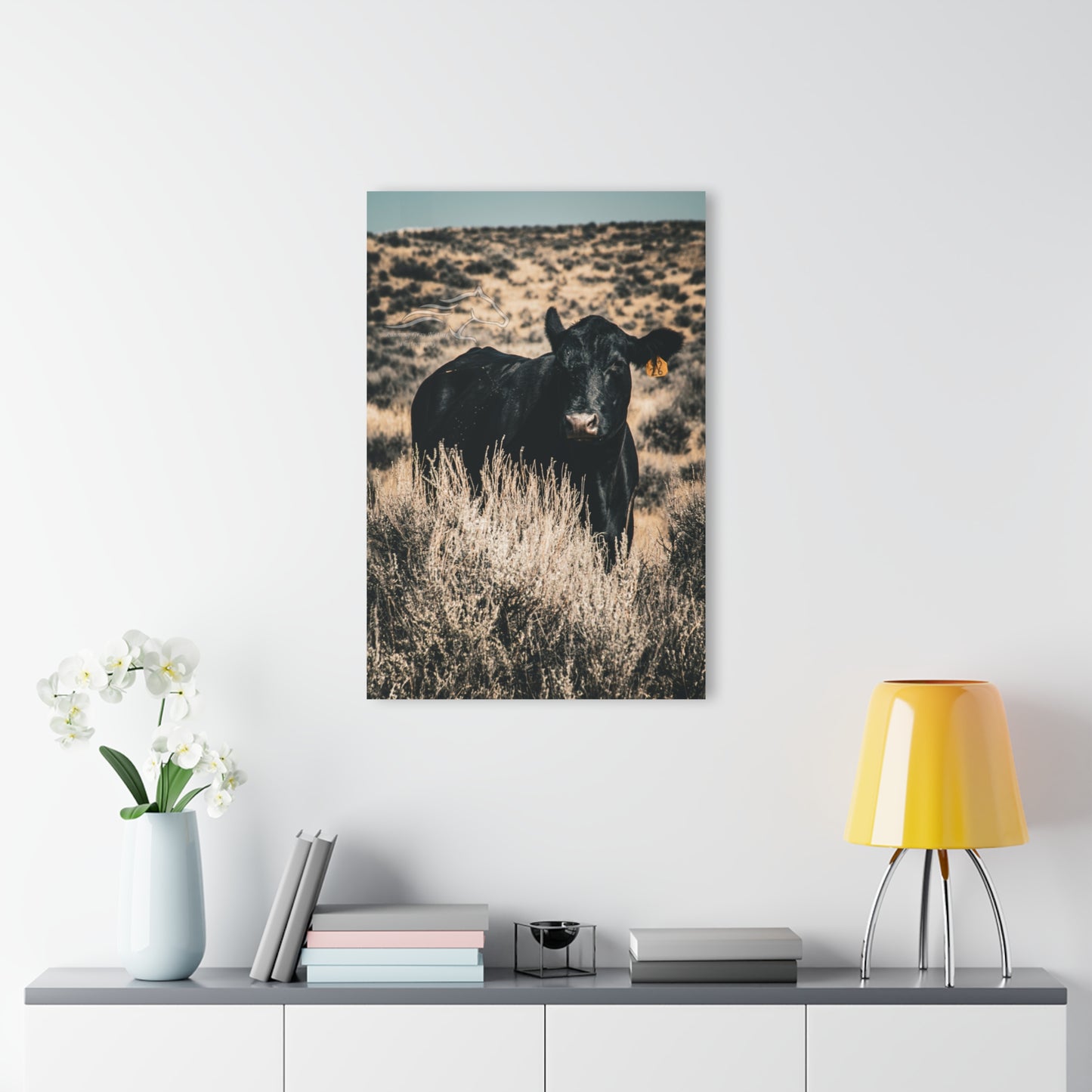 Black Angus Momma Acrylic