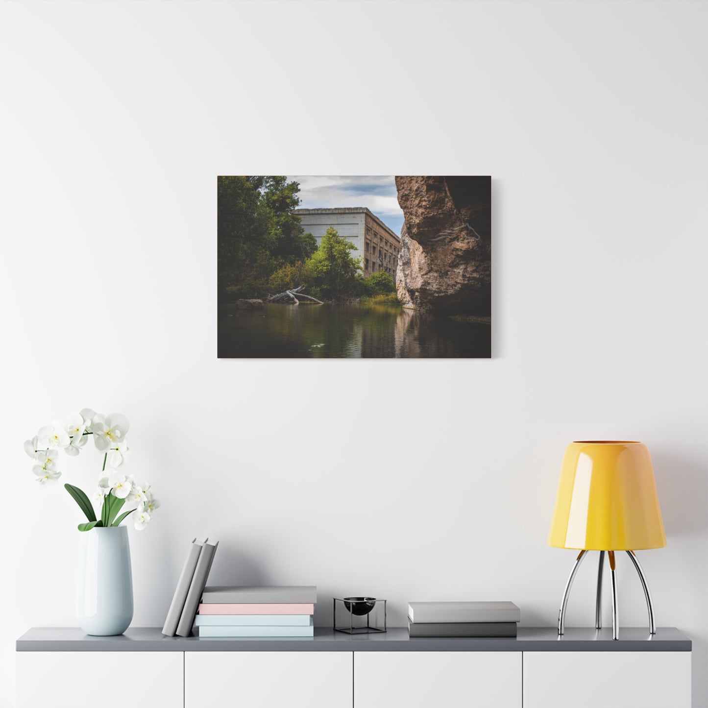 Rustic Ayres Natural Bridge Building Canvas