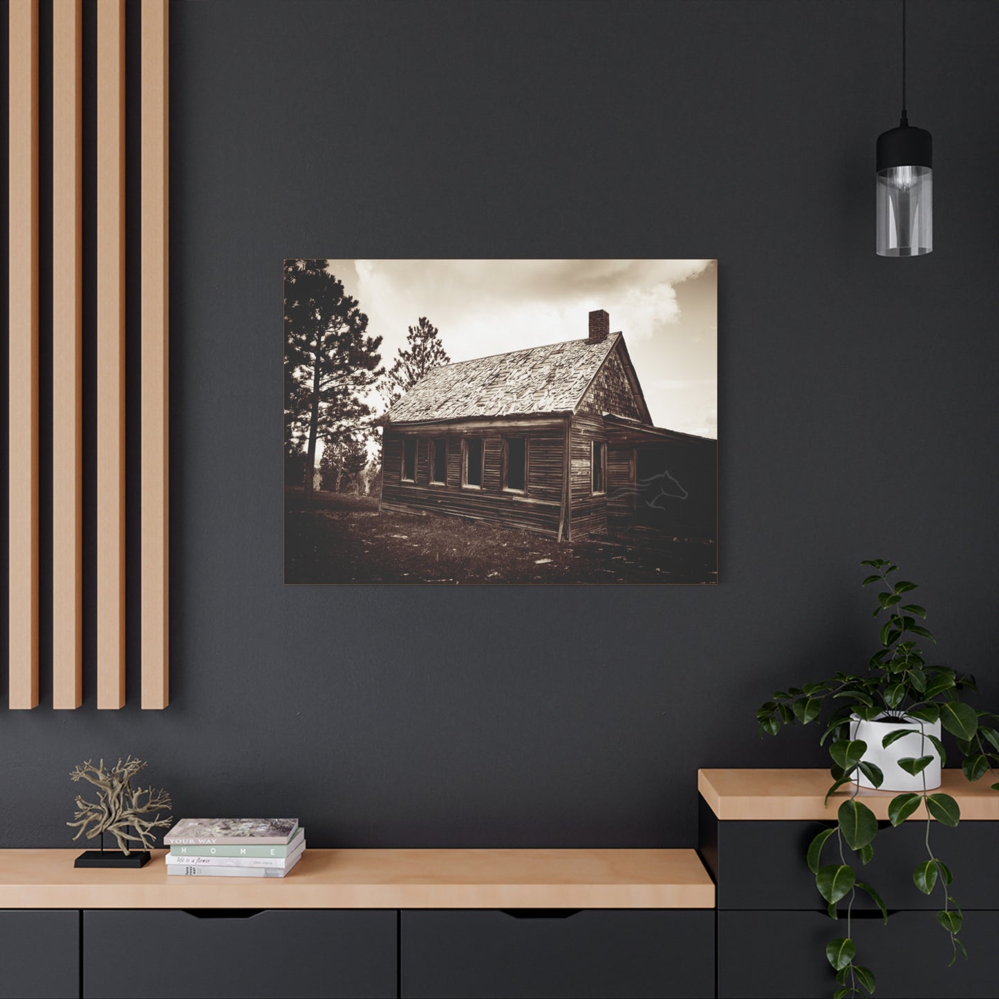 Rustic Bunk House Canvas