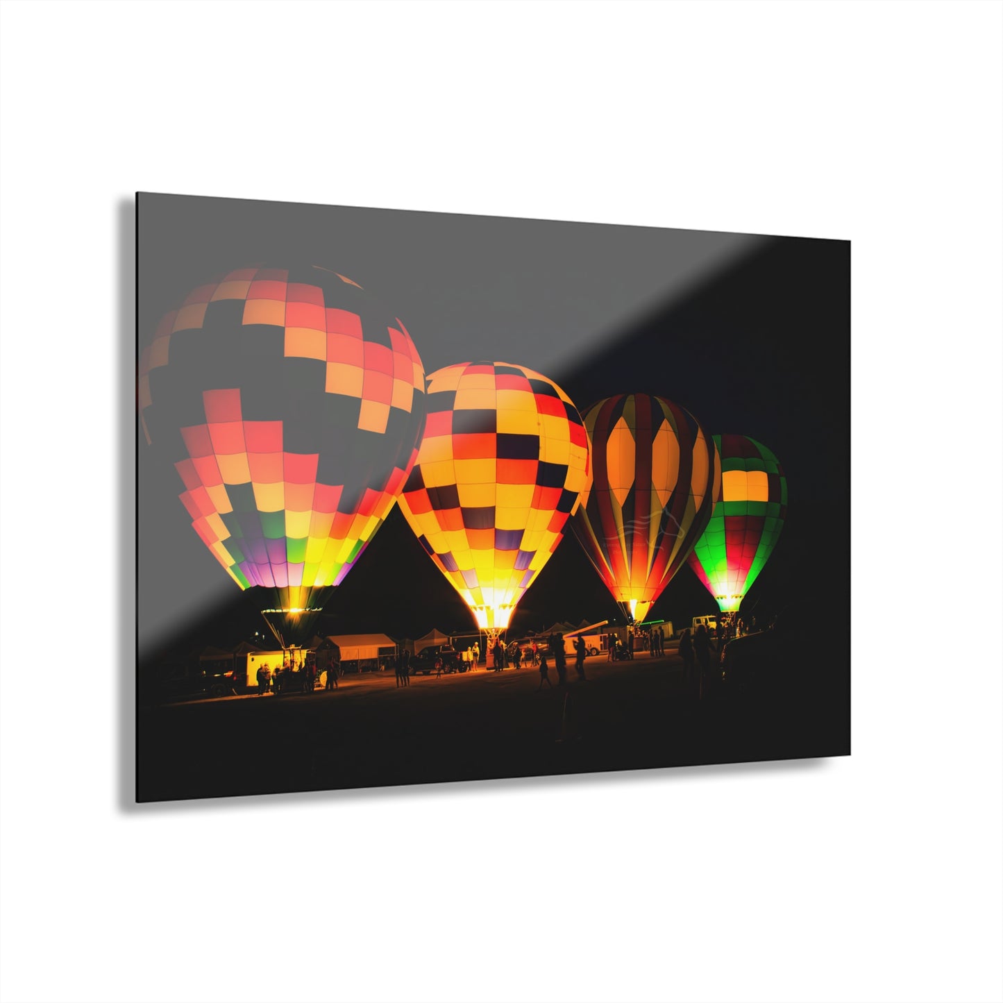 Four Colorful Hot Air Balloons Acrylic