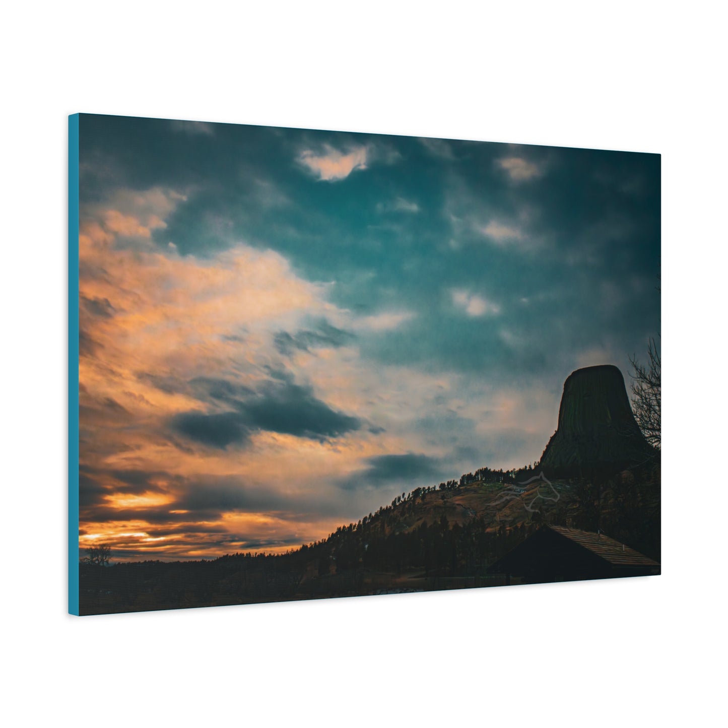 Scenic Landscape Devils Tower Canvas