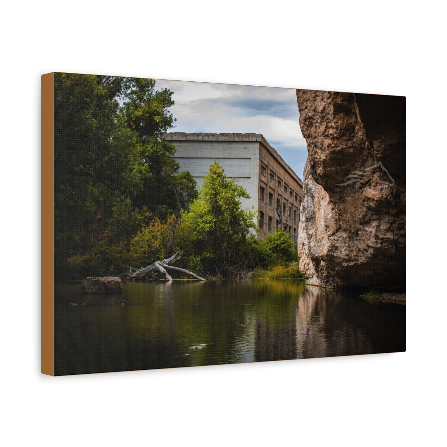 Rustic Ayres Natural Bridge Building Canvas