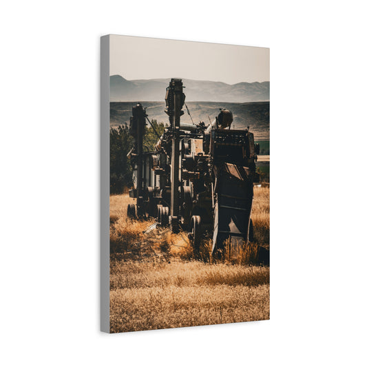 Rustic Farm Equipment Canvas