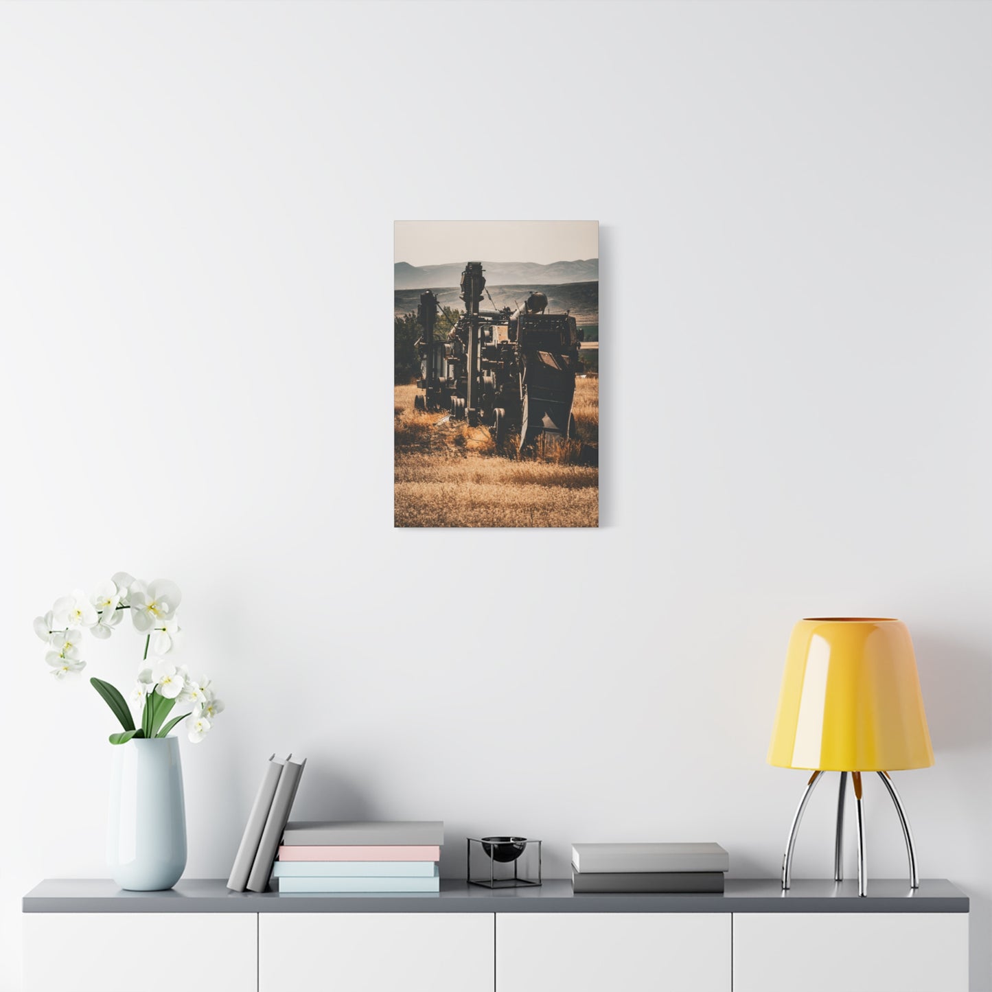 Rustic Farm Equipment Canvas
