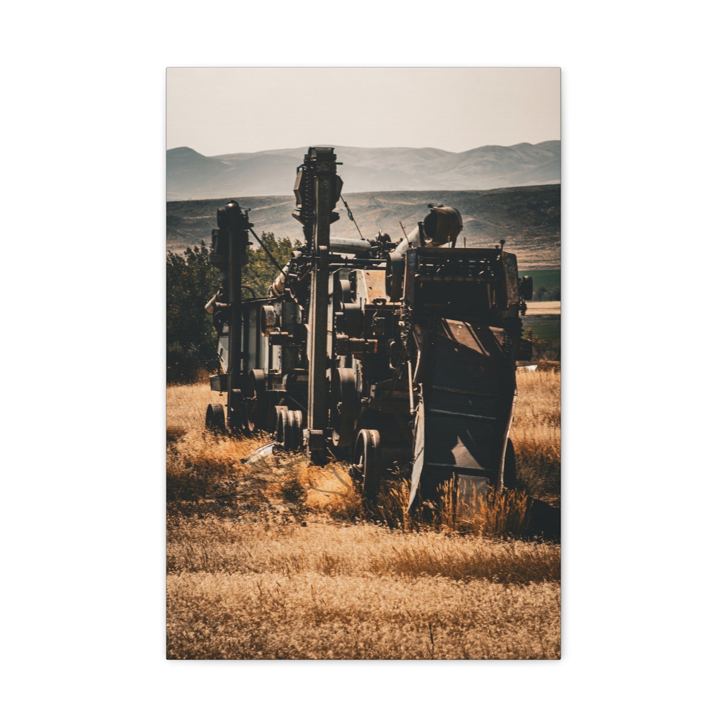 Rustic Farm Equipment Canvas