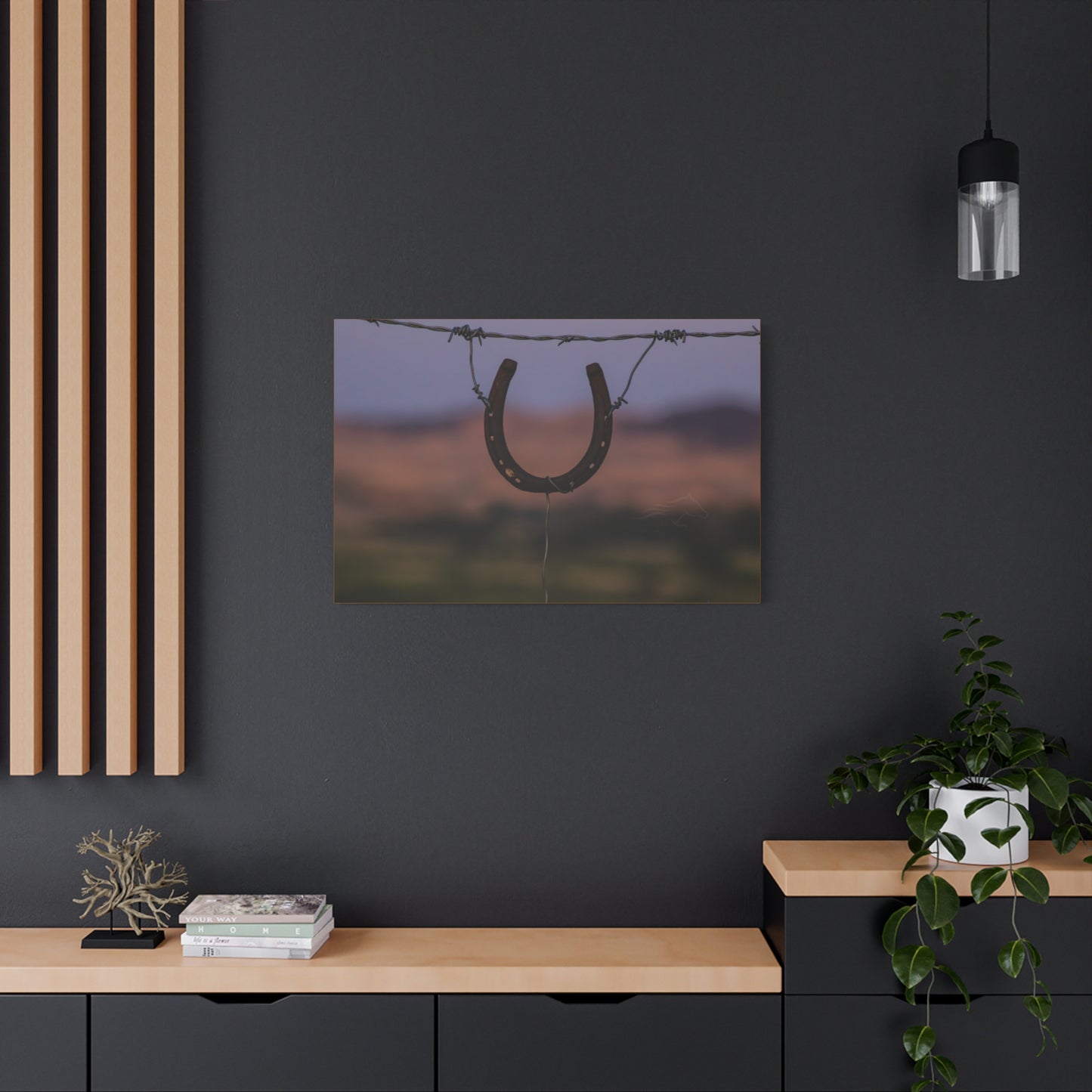 Rustic Horseshoe Canvas