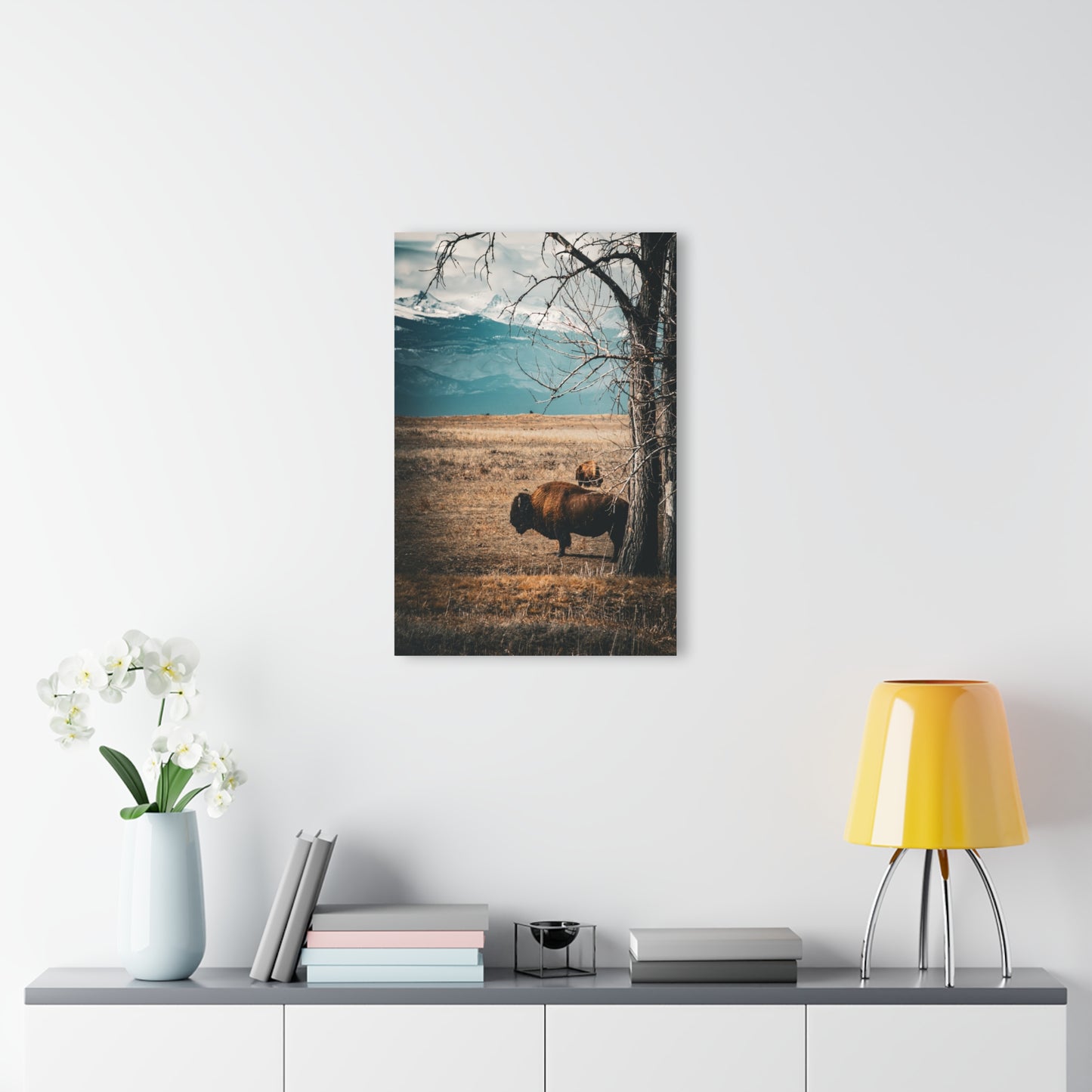 Rustic Bison Mountain Acrylic