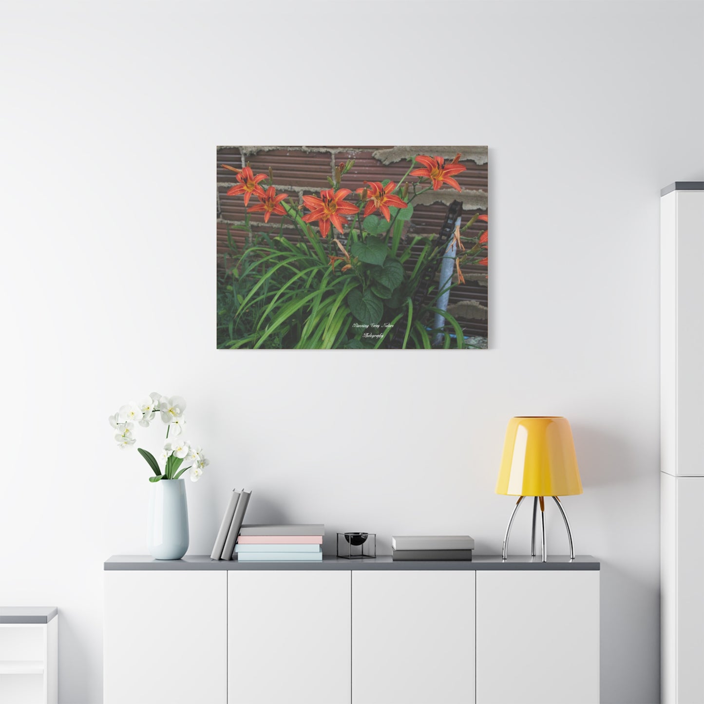 Orange Tiger Day Lily Matte Canvas, Stretched, 1.25"