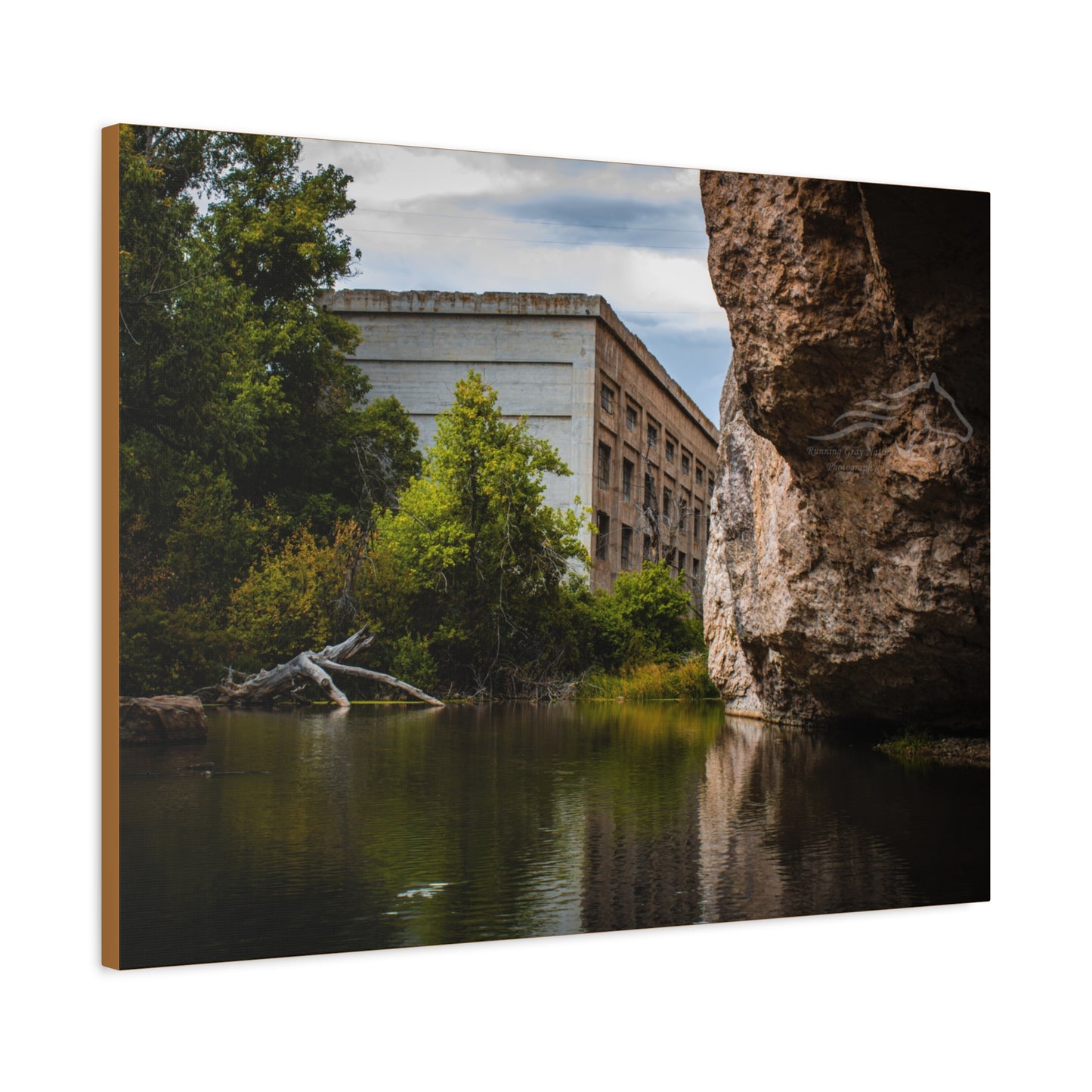 Rustic Ayres Natural Bridge Building Canvas