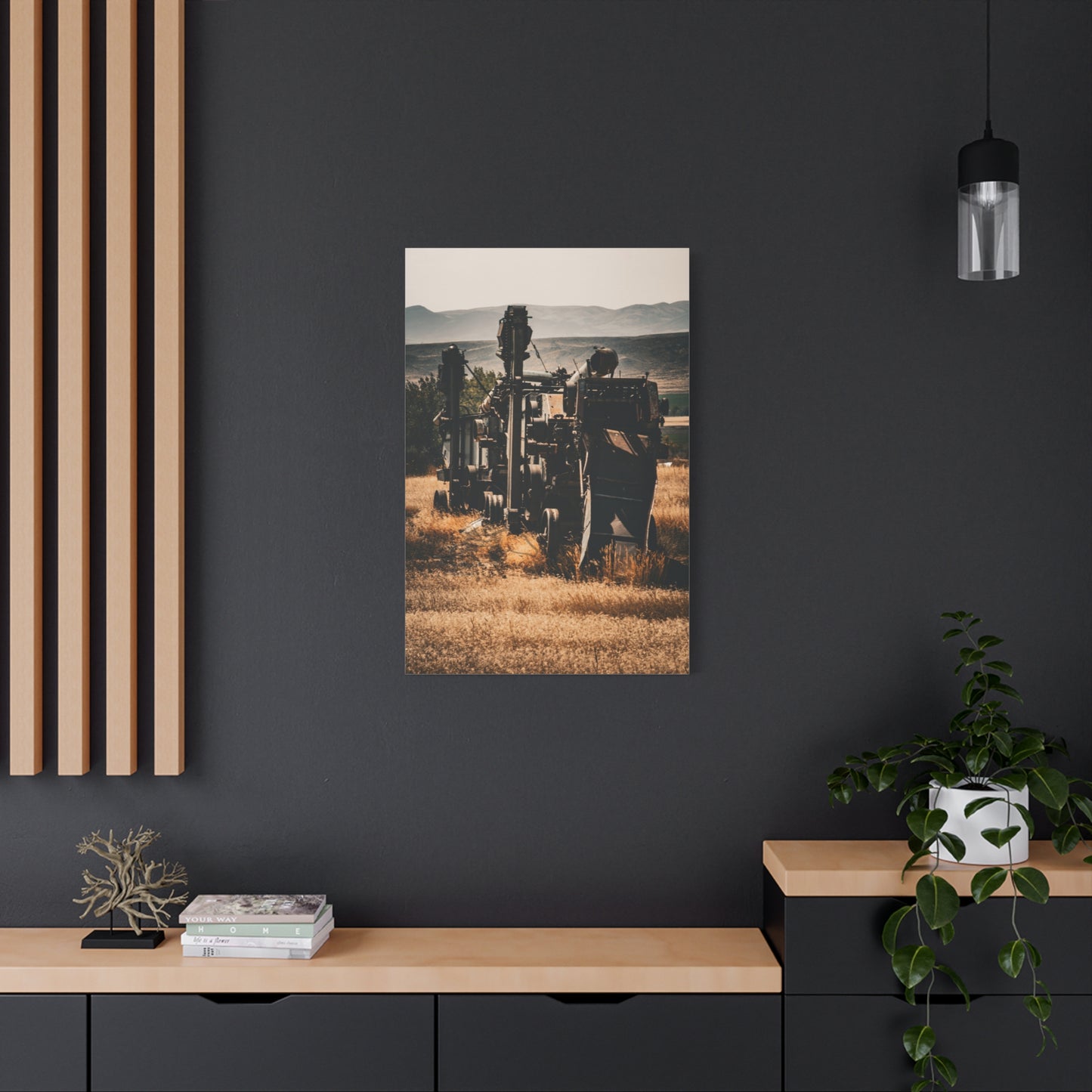 Rustic Farm Equipment Canvas
