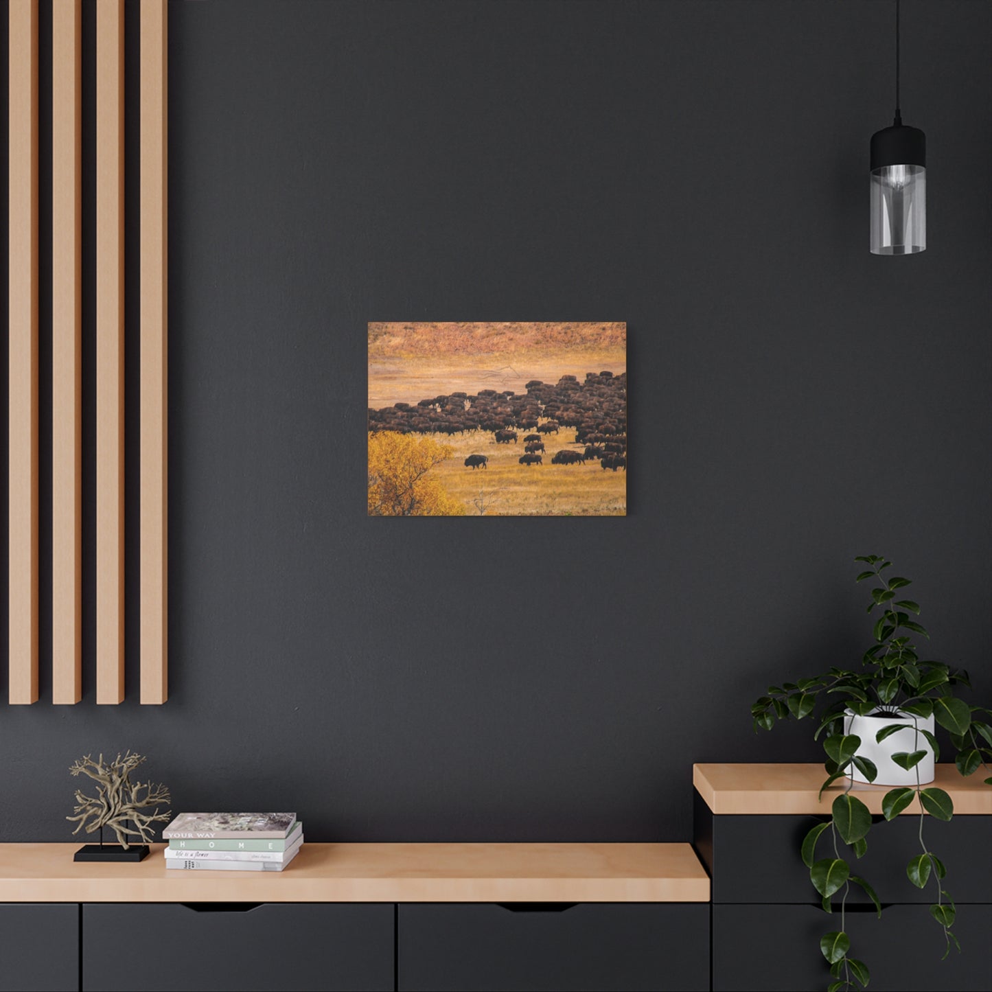 Buffalo all Gathered Canvas