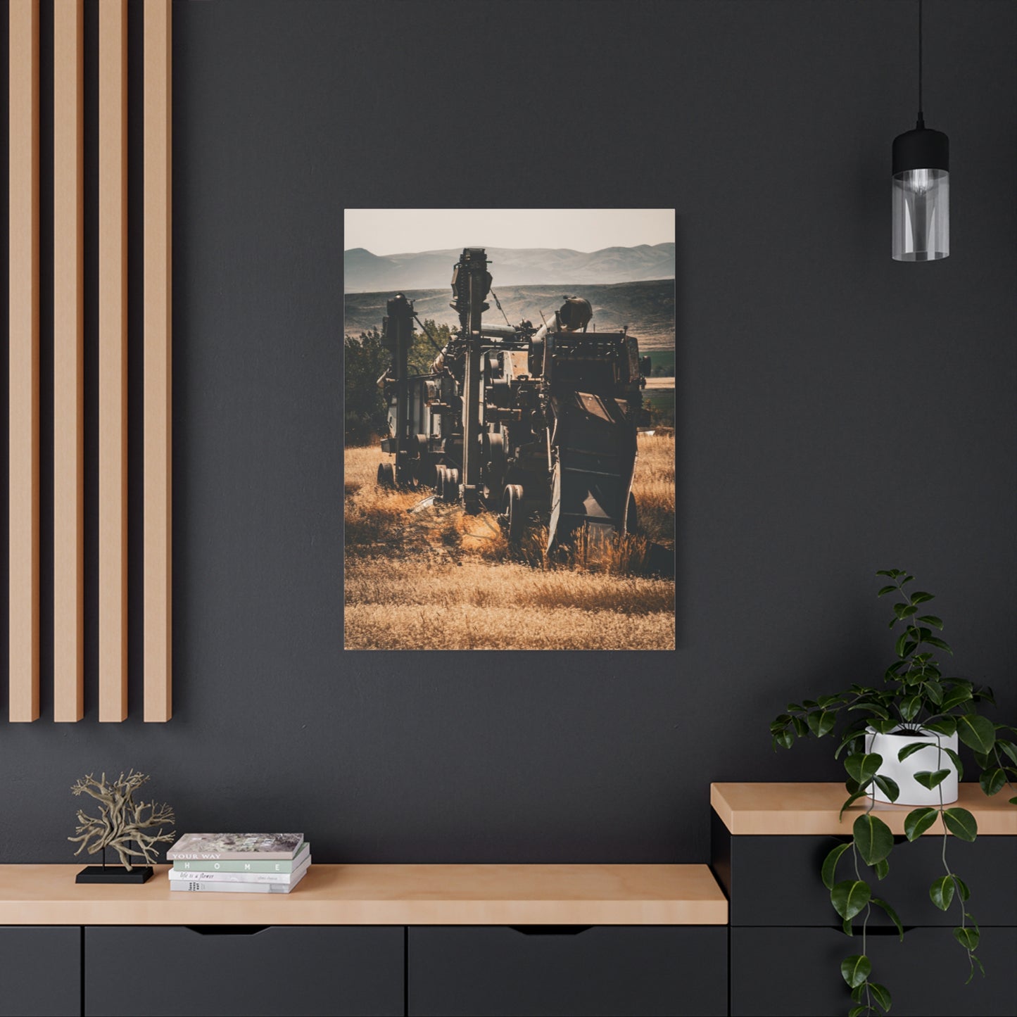 Rustic Farm Equipment Canvas