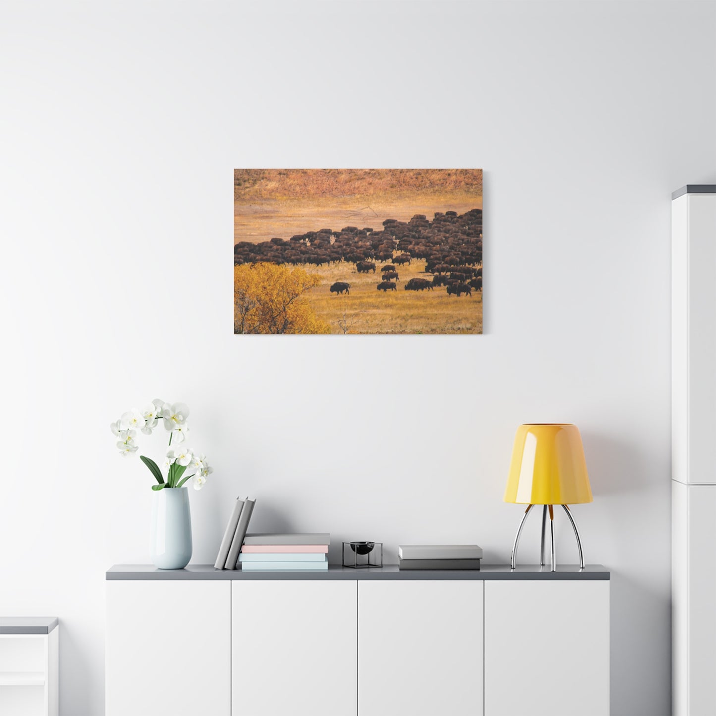 Buffalo all Gathered Canvas