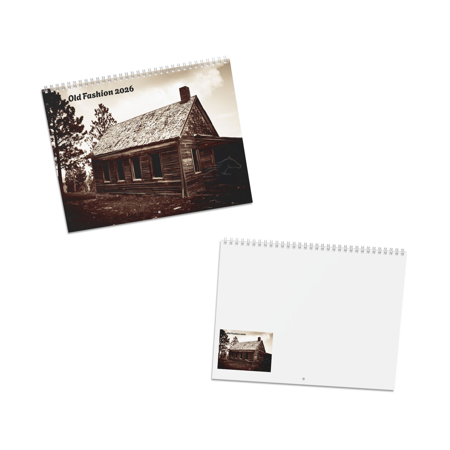 Old Fashion 2026 Wall Calendar — Rustic Tractor & Country Scenes